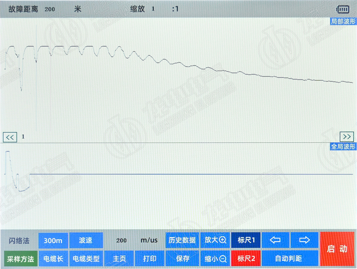 電纜故障測試儀波形圖